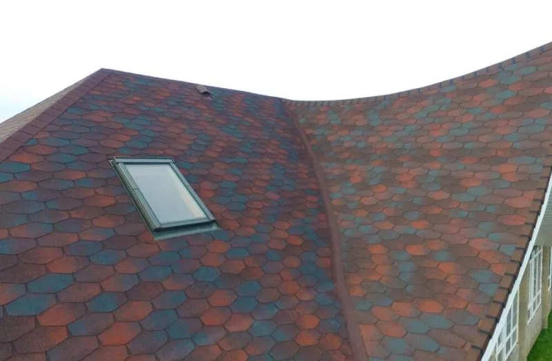 Гибкая черепица Katepal Forte ямайка (Серо-Красный) купить в краснодаре