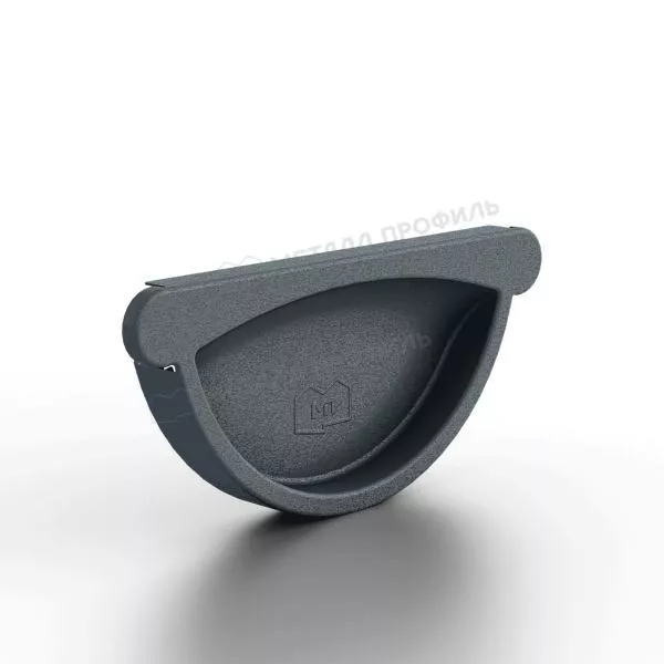 Заглушка желоба МЕТАЛЛ ПРОФИЛЬ Foramina Freeze D125 Grey купить в краснодаре