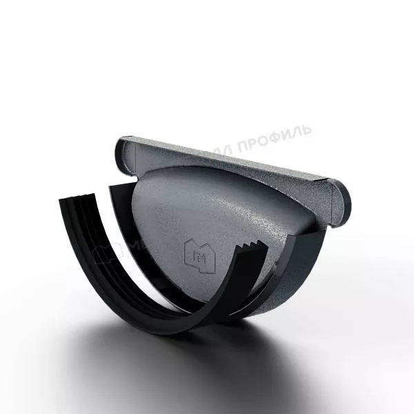 Заглушка желоба МЕТАЛЛ ПРОФИЛЬ Foramina Freeze D125 Grey купить в краснодаре