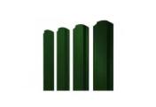 Штакетник Grand Line Прямоугольный фигурный 0,45 PE Double RAL 6005 Зеленый мох (1,5м) – Купить оптом и в розницу