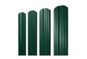 Штакетник Grand Line Twin фигурный 0,45 Drap RAL 6005 Зеленый мох – Купить оптом и в розницу