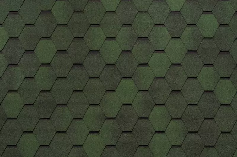 Гибкая черепица Tegola Nordland Нордик зеленый с отливом купить в краснодаре