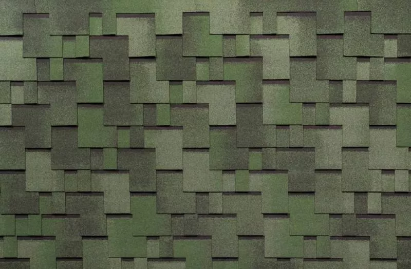 Гибкая черепица Tegola Nordland Альпин зеленый с отливом купить в краснодаре