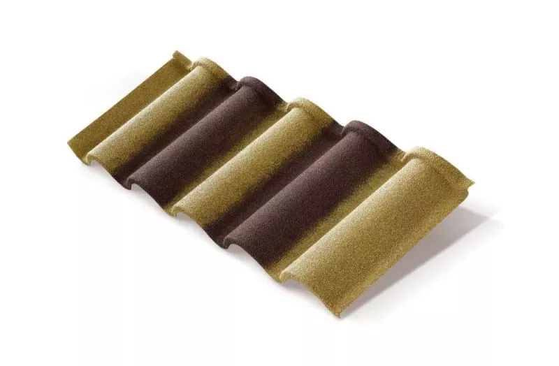 Композитная черепица Metrotile Romana Цедар-браун купить в краснодаре