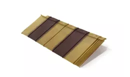 Композитная черепица Metrotile IPanel Цедар-браун. Цена: 1915 руб. Артикул: MetrotilePanel-zb