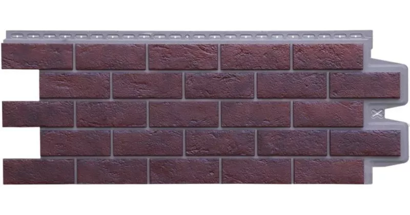 Фасадные панели GRAND LINE Коллекция Состаренный Кирпич Design Plus кофе с темно-бежевым швом купить в краснодаре