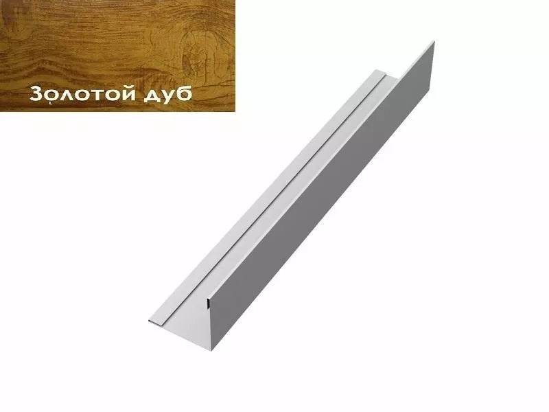 Планка завершающая 50х50 жалюзи Milan 0,45 Print Elite Golden Wood GL купить в краснодаре