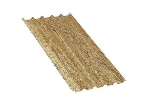 Профнастил C44B B ECOSTEEL текстурированный 0,5 мм Золотой дуб купить в краснодаре