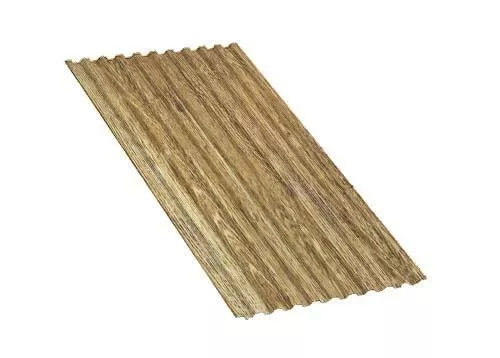 Профнастил С21 A ECOSTEEL текстурированный 0,5 мм Golden Wood Золотой Дуб купить в краснодаре