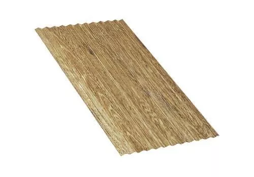 Профнастил МП18 A ECOSTEEL текстурированный 0,5 мм Золотой дуб купить в краснодаре