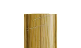 Штакетник Металл Профиль ELLIPSE-Т (Прямой) ECOSTEEL 0,5 мм Золотой Дуб. Артикул: MP_Sht_306