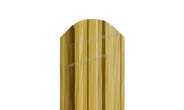 Штакетник Металл Профиль TRAPEZE-O (Закругленный) ECOSTEEL текстурированный 0,5 мм Золотой дуб. Цена: 1393 руб. Артикул: MP_Sht_368