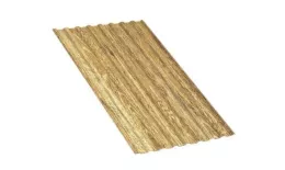 Профнастил МП20 R ECOSTEEL текстурированный двусторонний 0,5 мм Golden Wood Золотой Дуб купить в краснодаре