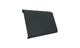 Металлический сайдинг Grand Line Вертикаль Классик Rooftop Matte Стальной бархат 0,5 мм RAL 7016 Антрацитово-серый купить в краснодаре