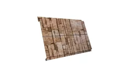 Металлический сайдинг Grand Line Вертикаль Line Print Elite Камень песчаник купить в краснодаре