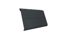 Металлический сайдинг Grand Line Вертикаль Line Rooftop Matte Стальной бархат 0,5 мм RAL 7016 Антрацитово-серый купить в краснодаре