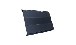 Металлический сайдинг Grand Line Вертикаль Проф Rooftop Matte Стальной бархат 0,5 мм RAL 7024 Мокрый асфальт купить в краснодаре