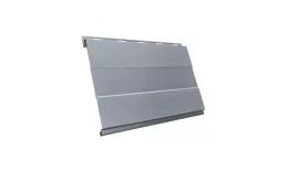 Металлический сайдинг Grand Line Вертикаль Проф PE 0,45 мм RAL 9006 Бело-алюминиевый купить в краснодаре