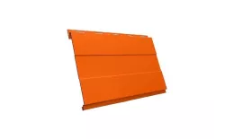 Металлический сайдинг Grand Line Вертикаль Проф PE 0,45 мм RAL 2004 Оранжевый купить в краснодаре