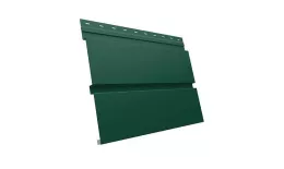Металлический сайдинг Grand Line Квадро Брус Satin 0,5 мм RAL 6005 Зеленый мох купить в краснодаре