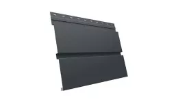 Металлический сайдинг Grand Line Квадро Брус Drap 0,45 мм RAL 7016 Антрацитово-серый купить в краснодаре