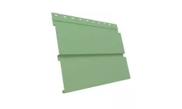 Металлический сайдинг Grand Line Квадро Брус PE 0,45 мм RAL 6019 Бело-зеленый купить в краснодаре