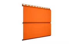 Металлический сайдинг Grand Line ЭкоБрус PE 0,45 мм RAL 2004 Оранжевый купить в краснодаре