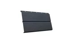 Металлический сайдинг Grand Line ЭкоБрус 3D Velur 0,5 мм RAL 7016 Антрацитово-серый купить в краснодаре