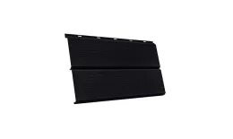Металлический сайдинг Grand Line ЭкоБрус 3D Drap 0,45 мм RAL 9005 Черный купить в краснодаре