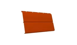 Металлический сайдинг Grand Line ЭкоБрус 3D PE 0,45 мм RAL 2004 Оранжевый купить в краснодаре