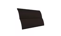 Металлический сайдинг Grand Line Блок-хаус Новый GreenCoat Pural Matt RAL 8019 Темно-коричневый купить в краснодаре