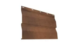 Металлический сайдинг Металл Профиль Корабельная доска CLOUDY 0,5 мм Anticato Терракотовый купить в краснодаре