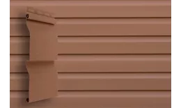 Виниловый сайдинг Grand Line Корабельный брус 3,6 D4.4 Классика Темно-бежевый купить в краснодаре