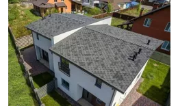 Вид на крыше Гибкая черепица ТехноНИКОЛЬ Финская Соната