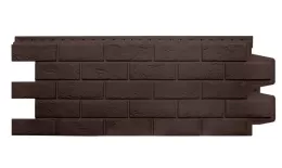 Фасадные панели GRAND LINE Коллекция Состаренный Кирпич Classic шоколадный купить в краснодаре