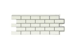 Фасадные панели GRAND LINE Коллекция Состаренный Кирпич Design молочный со швом купить в краснодаре
