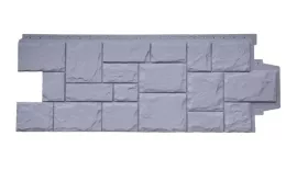 Фасадные панели GRAND LINE Коллекция Крупный Камень Стандарт Серый купить в краснодаре