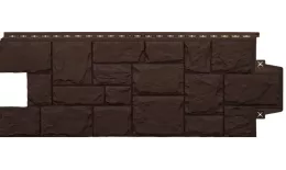Фасадные панели GRAND LINE Коллекция Крупный Камень Стандарт Шоколадный купить в краснодаре