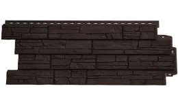 Фасадные панели Grand Line Коллекция Сланец Стандарт шоколадный купить в краснодаре