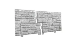 Фасадные (цокольные) панели Ю-Пласт Стоун Хаус Сланец светло-серый купить в краснодаре