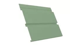 Софит металл с перфорацией GL Квадро брус PE 0,45 мм RAL 6019 бело-зеленый купить в краснодаре