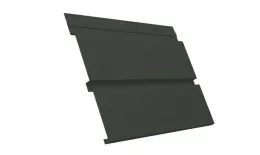 Софит металл с перфорацией Grand Line Квадро брус GreenCoat Pural Matt BT 0,5 мм RR11 темно-оливковый купить в краснодаре