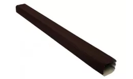 Труба прямоугольная 1м Vortex Grand Line RAL 8017 Шоколад купить в краснодаре