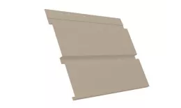 Софит металл с перфорацией Grand Line Квадро брус Satin 0,5 мм RAL 1015 светлая слоновая кость купить в краснодаре