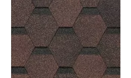 Гибкая черепица Docke PIE EURASIA Шестигранник Коричневый купить в краснодаре