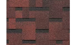 Гибкая черепица Docke PIE EURASIA Лабиринт Красный купить в краснодаре