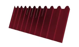 Профнастил C8 A для забора фигурный Grand Line РЕ 0,45 мм с пленкой RAL 3003 рубиново-красный купить в краснодаре