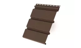 Софит виниловый Т4 со скрытой перфорацией Grand Line Классика 3,0 мм Brown коричневый купить в краснодаре