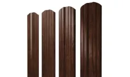 Штакетник Grand Line Twin фигурный 0,45 Print Elite Cherry Wood Бразильская вишня купить в краснодаре