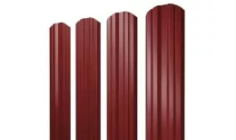 Штакетник Grand Line Twin фигурный 0,45 PE RAL 3011 Коричнево-красный купить в краснодаре